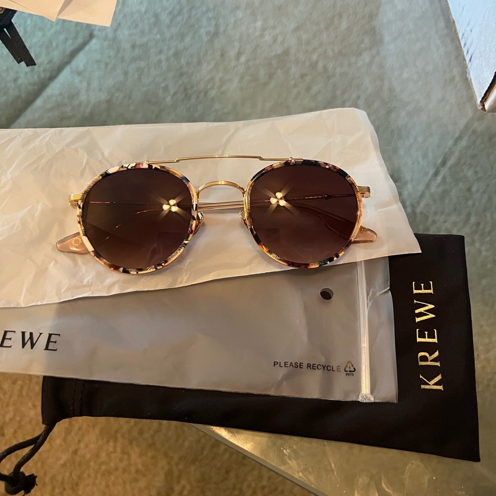 KREWE Sunglasses Porter 18K Titanium Capri Petal BRAND NEW